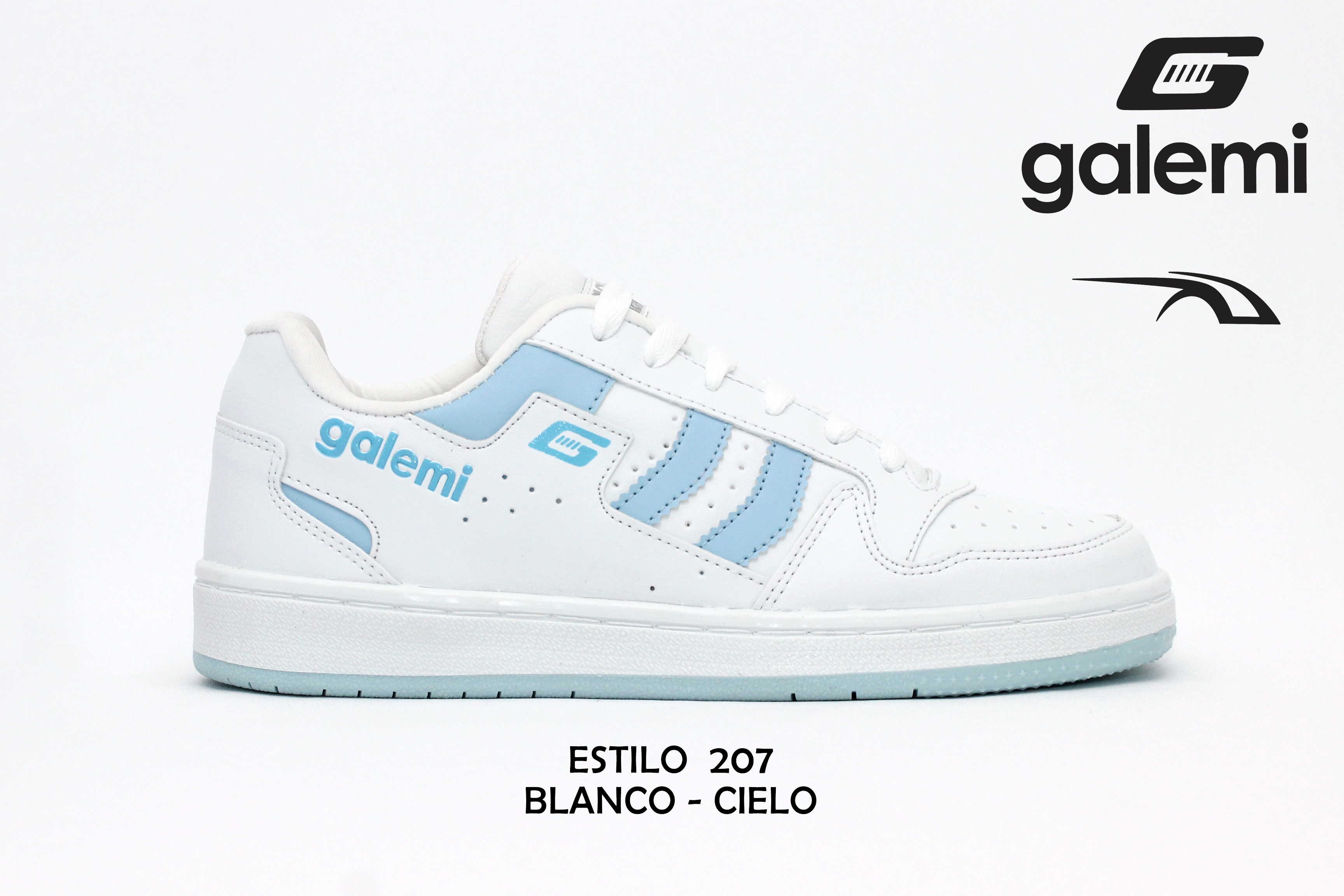 estilo 207 combinación Blanco-Cielo